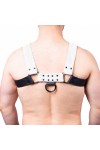 Harnesses / The Red Snap Leather Harness Black-White