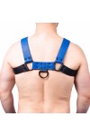 Harnessek / The Red Bulldog bőr harness - fekete kék