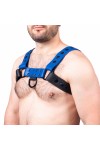 Harnessek / The Red Bulldog bőr harness - fekete kék