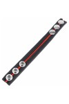 Cock - Glans Rings / The Red Leather cockring with colour stripe