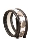 Cock - Glans Rings / The Red Leather Cockring - 3 press studs