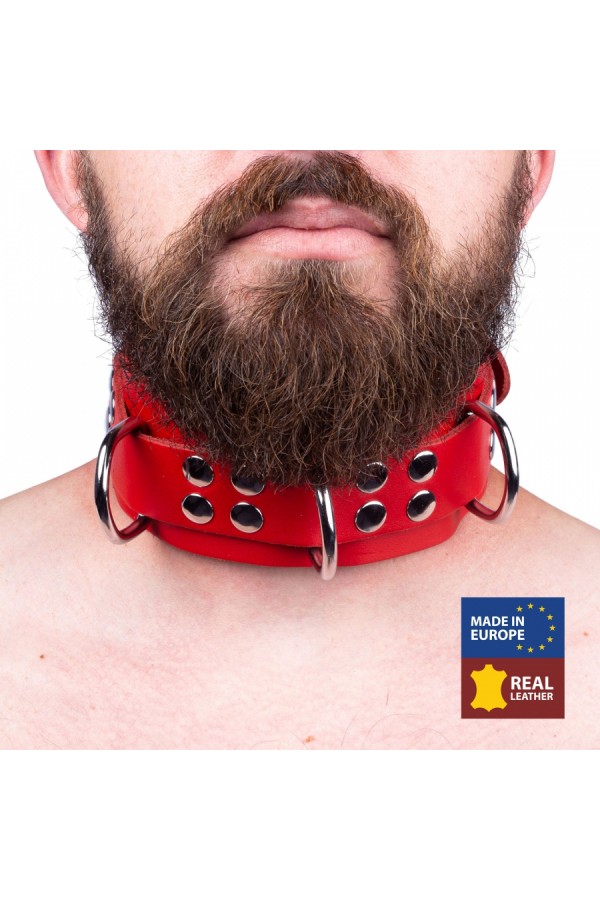 Nyakörvek / The Red Ultra színes széles bőr nyakörv