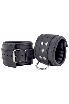Ankle restraints / The Red Padded Leather Ankle Cuffs