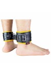 Ankle restraints / The Red Padded Leather Ankle Cuffs