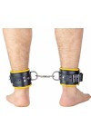 Ankle restraints / The Red Padded Leather Ankle Cuffs
