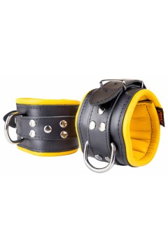 Ankle restraints / The Red Padded Leather Ankle Cuffs