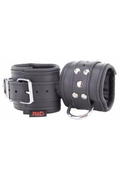 Wrist Restraints / The Red Padded leather handcuffs
