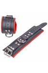 Wrist Restraints / The Red Padded leather handcuffs