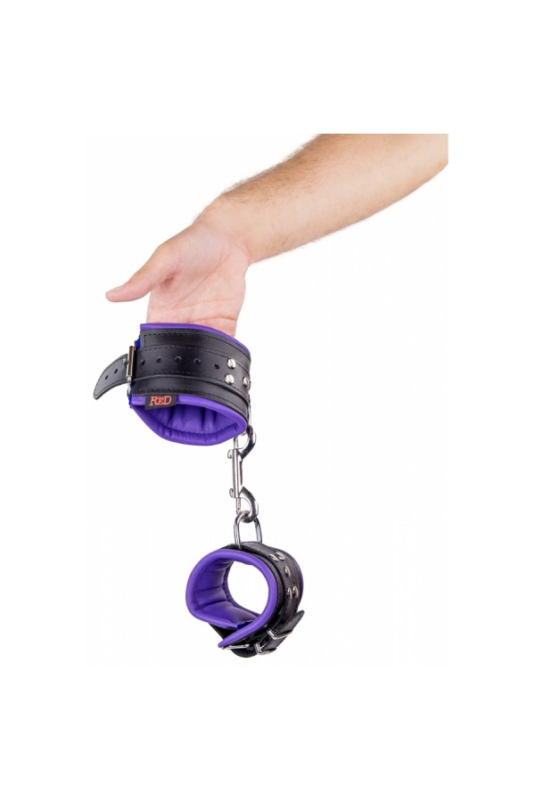 Wrist Restraints / The Red Padded leather handcuffs