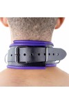 Collars / The Red Leather Necklace - 3 D-rings
