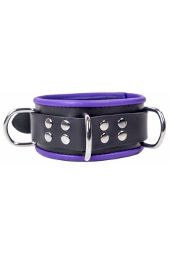 Collars / The Red Leather Necklace - 3 D-rings