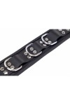 Collars / The Red Leather Necklace - 3 D-rings