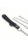 Accessories / The Red Leather leash with handle 1m