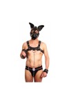 Accessories / The Red Leather leash with handle 1m