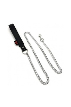 Accessories / The Red Leather leash with handle 1m