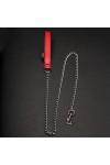 Accessories / The Red Leather leash with handle 1m