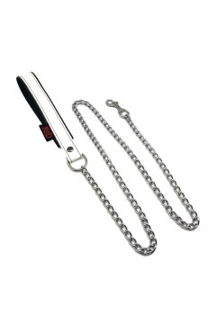 Accessories / The Red Leather leash with handle 1m