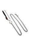 Accessories / The Red Leather leash with handle 1m