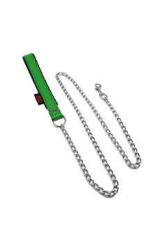 Accessories / The Red Leather leash with handle 1m