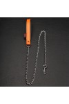 Accessories / The Red Leather leash with handle 1m