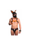 Accessories / The Red Leather leash with handle 1m