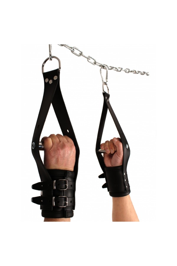 Suspension / The Red Deluxe Leather Suspension Handcuffs - Hands