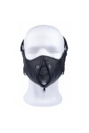 Hoods / The Red Leather mask with zip