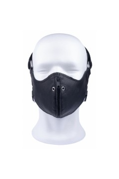Hoods / The Red Leather mask with zip
