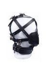 Head Harnesses / The Red Leather Mask for Slave