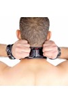 Suspension / The Red Restraint Cuffs Neck / Leather Hands