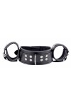 Suspension / The Red Restraint Cuffs Neck / Leather Hands