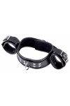 Suspension / The Red Restraint Cuffs Neck / Leather Hands