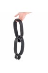 Suspension / The Red Thigh / hand leather restraint cuffs