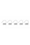 Chastity / Man Cage Set of 5 numbered LOCKS - white