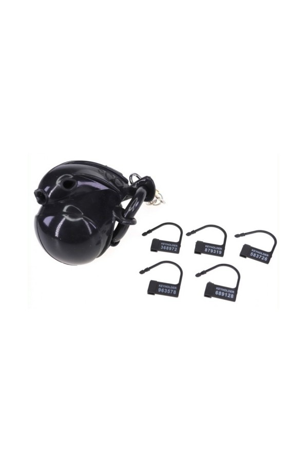 Chastity / Generic Full Egg Chastity Cage - Black