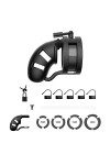 Chastity / Man Cage Silicone Chastity Cage - Black