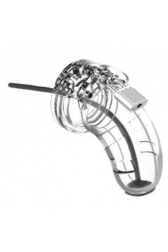Chastity / Man Cage Cage with Silicone Urethal Sounding