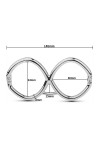 Csukló bilincsek / KINKgear Hex fém csuklóbilincs