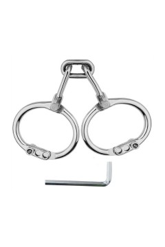 Wrist Restraints / KINKgear Metal wrist cuffs Third Strict