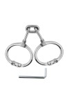 Csukló bilincsek / KINKgear Fém csuklóbilincs