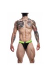 Alsók és jockstrap -ek / CUT4MEN Rugby jockstrap - fekete neonsárga