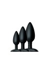 Butt Plugs / Nexus Butt Plug Trio 3 - Solid Silicone - S + M + L - Black