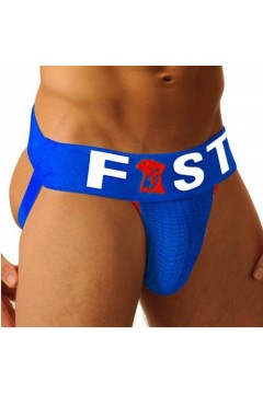 Jocks and Underwear / FIST Jockstrap Fist Logo Blue