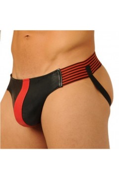 Alsók és jockstrap -ek / FIST Bőr jockstrap - piros