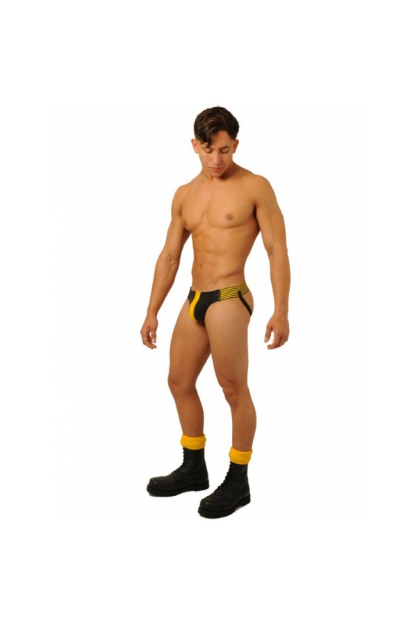 Alsók és jockstrap -ek / FIST Bőr jockstrap - sárga
