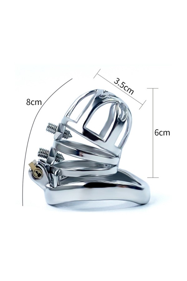 Chastity / CockLock Doble Pik metal chastity cage 6.5 x 3.5cm