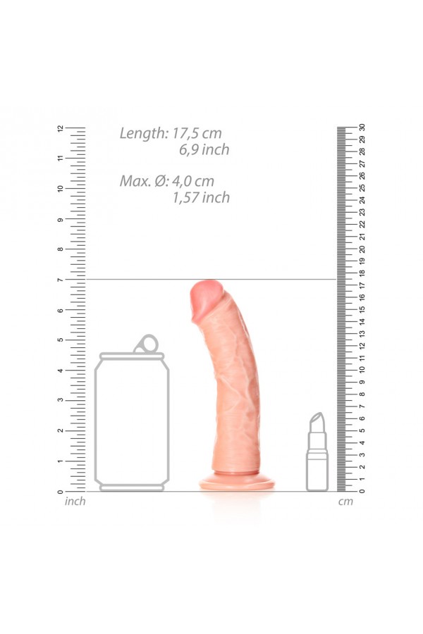 Dildos / RealRock Dildo 6 inch without Balls - Curved Ultra Skin