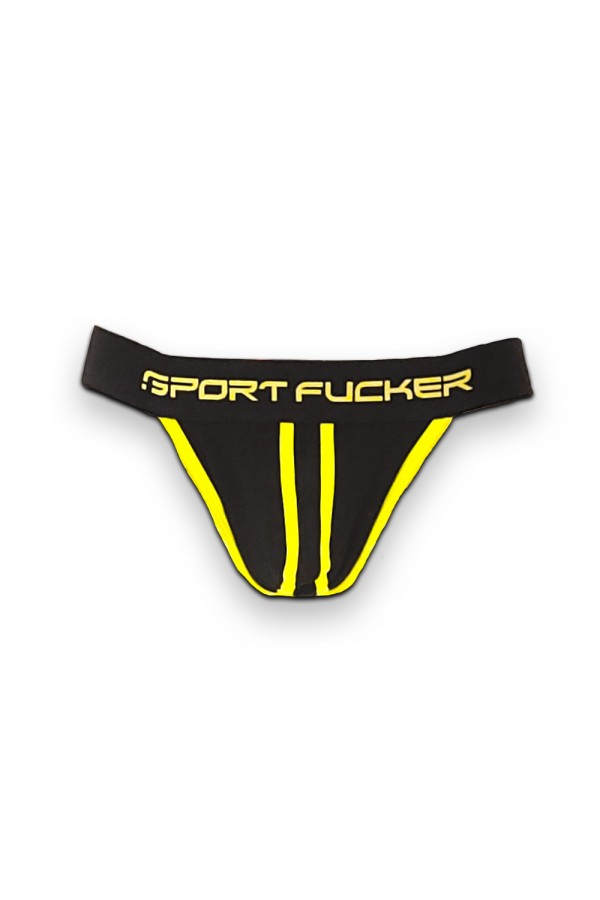 Jocks and Underwear / Sport Fucker Jersey Jock Black / Yellow