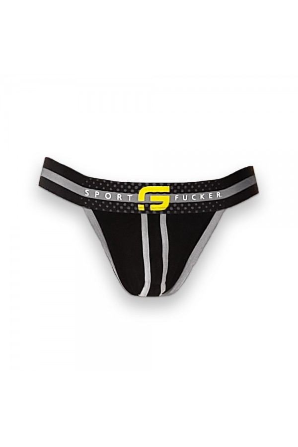 Jocks and Underwear / Sport Fucker Jersey Jock Black Black
