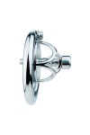 Chastity / CockLock Metal chastity cage with Hexy urethra plug 3 x 3.3cm